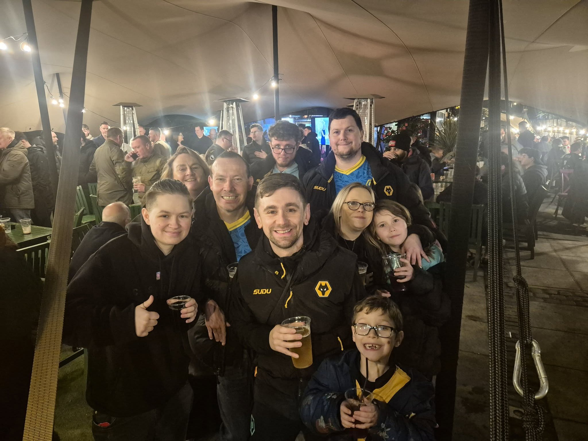 Wolves fans travelling to away games by coach